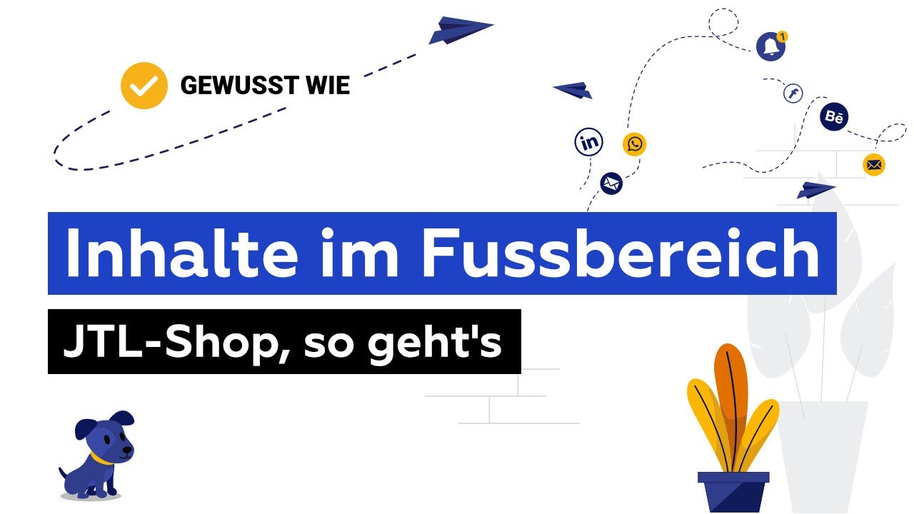 Eigene Inhalte im Fussbereich des JTL-Shops erstellen