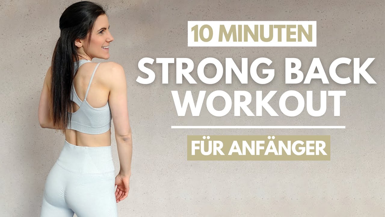10 MIN RÜCKEN WORKOUT ohne Equipment - für Anfänger // unterer + oberer Rücken | Tina Halder