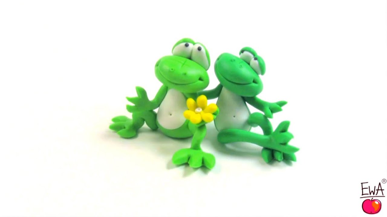 LET'S CLAY! FROG - ZABA z modeliny - polymer clay tutorial
