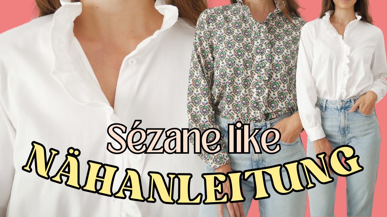 Bluse mit Rüsche nähen - Anleitung Florentina