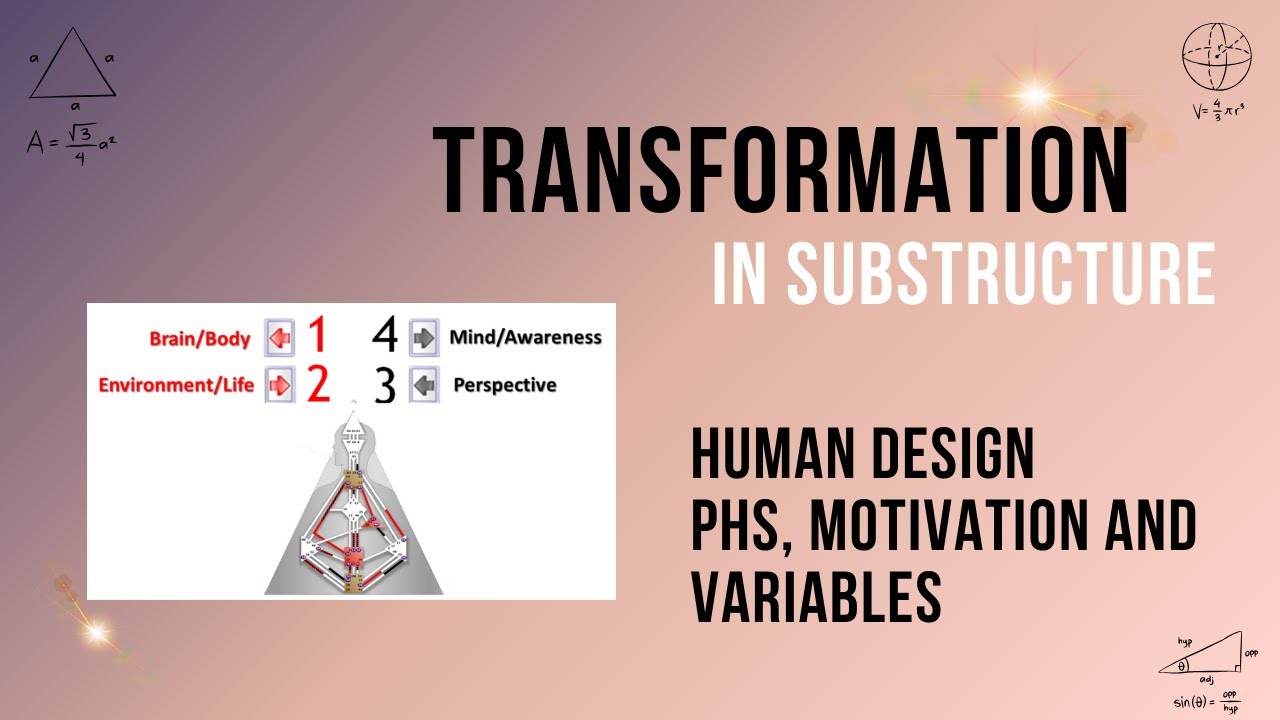 Human Design: Introduction to the 4 Transformations - PHS, Motivation and Variables