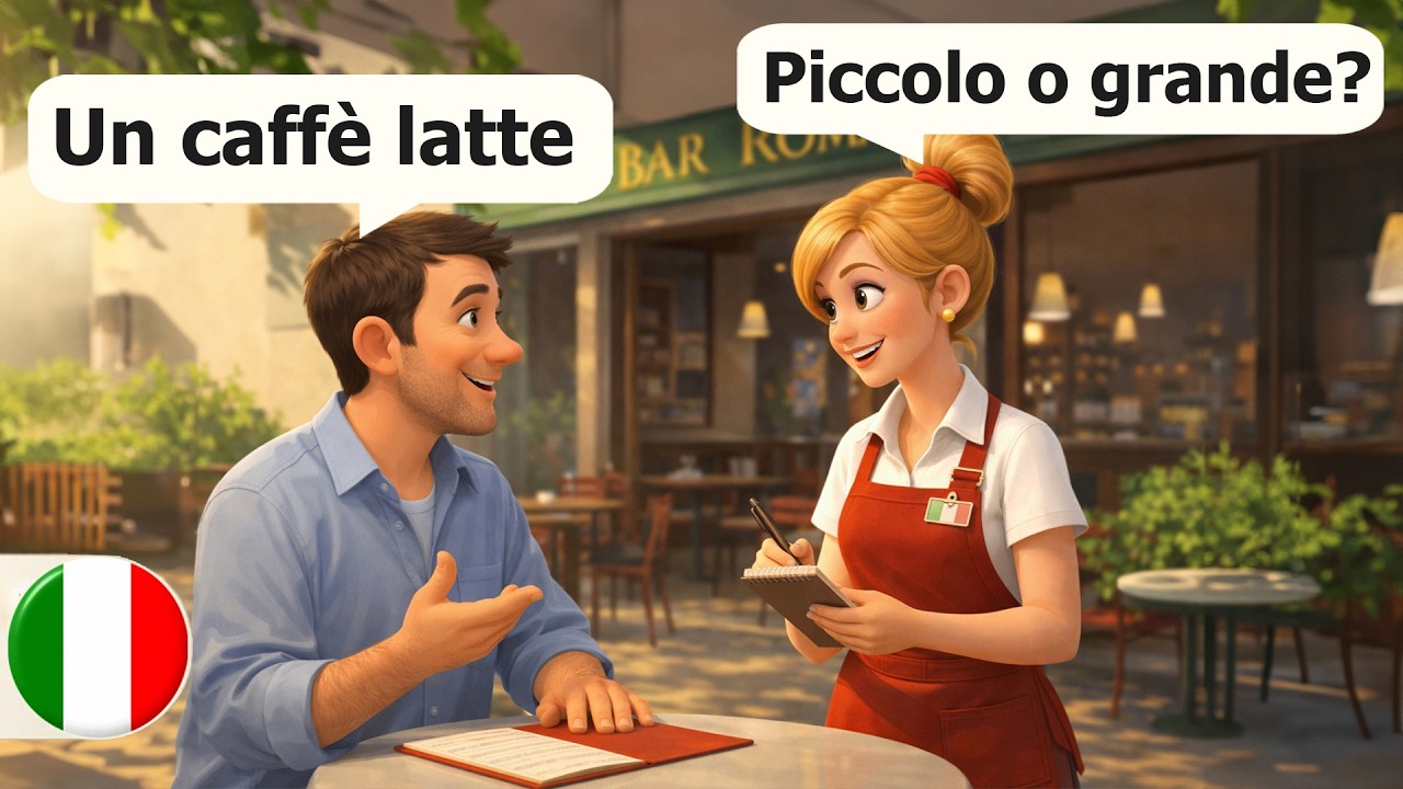 25 Minutes of Daily Italian dialogues for Beginners (A1-A2) Easy Italian conversation