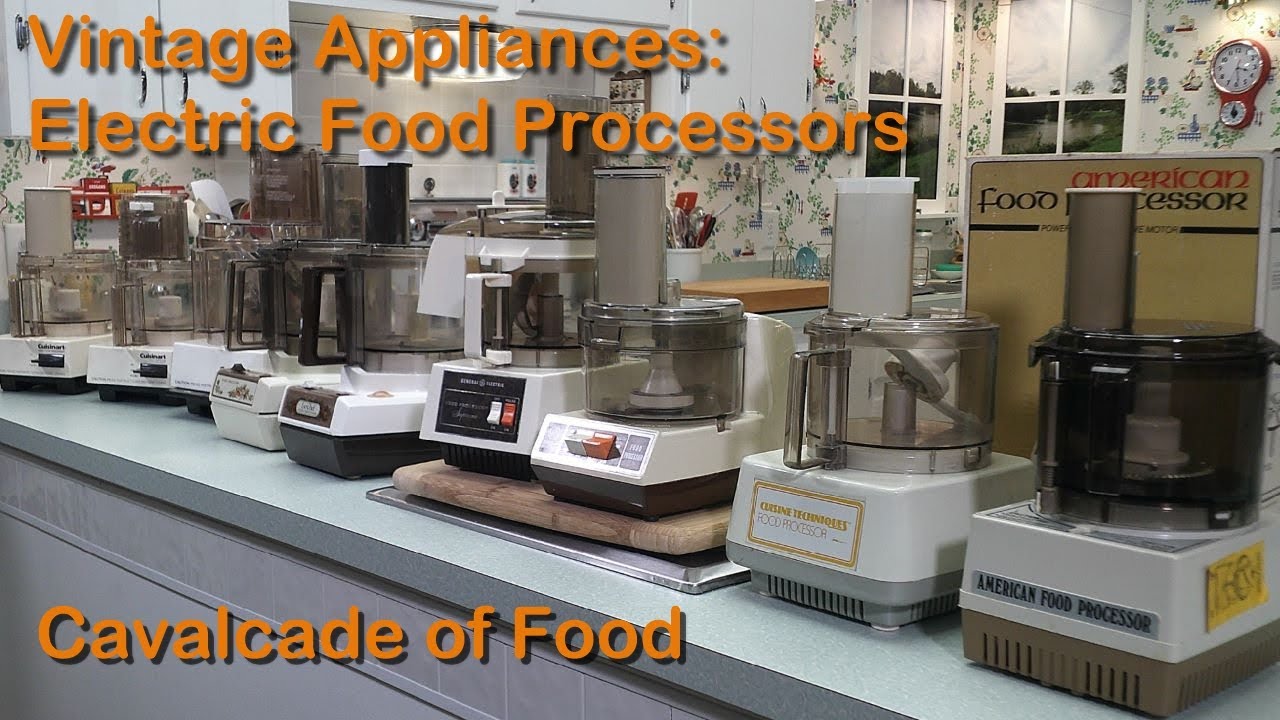 Vintage Appliances: Electric Food Processors - Cuisinart, Sunbeam LeChef, General Electric and More!