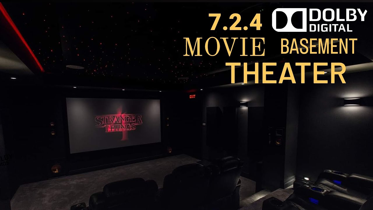 Basement Home Theater Walk Through / Game Room / Man Cave / Arcade / 7.2.4 Dolby Atmos Setup (2022)