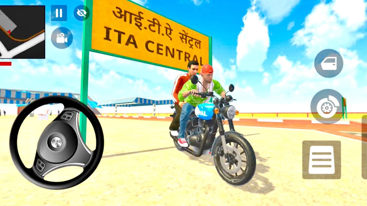 🖖Indian Thift Auto Simulator👌 Franklin going train station update Bike car game 