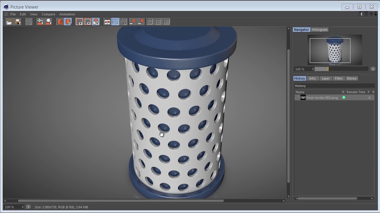 Cinema 4D - Punching holes into a cylinder | Cinema 4D Tutorial