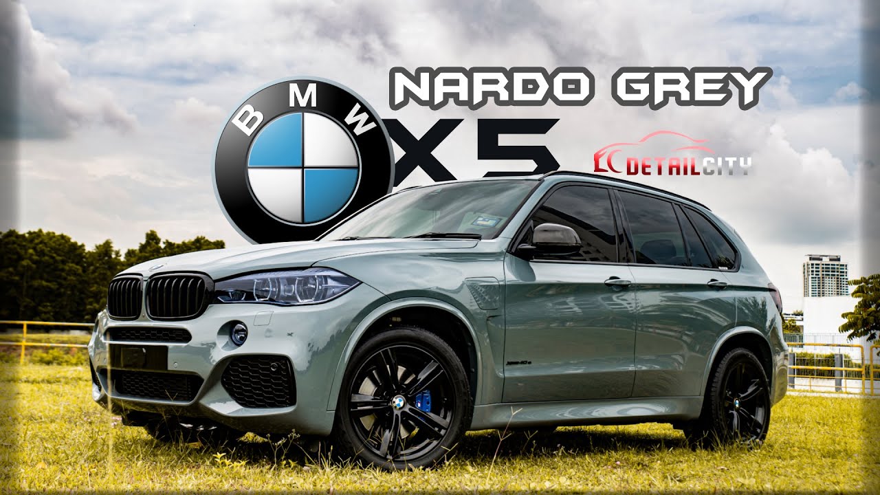 MESMERISING SUPER HIGH GLOSS NARDO GREY VINYL BY @inozetek for this BMW X5 !! First in Malaysia !!!