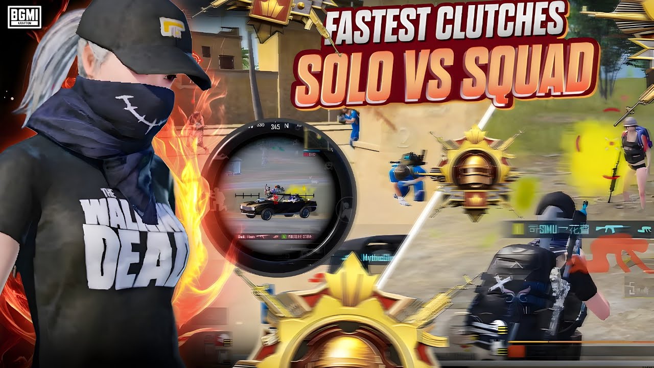 Solo vs Squad: Mastering Quick Scope Reflexes to Counter 5 Finger Rush BGMI/PUBGMOBILE