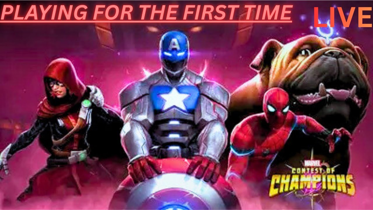 PLAYING MARVEL CONTEST OF CHAMPIONS FOR THE FIRST TIME LIVE|MCOC CHILL LIVE STREAM