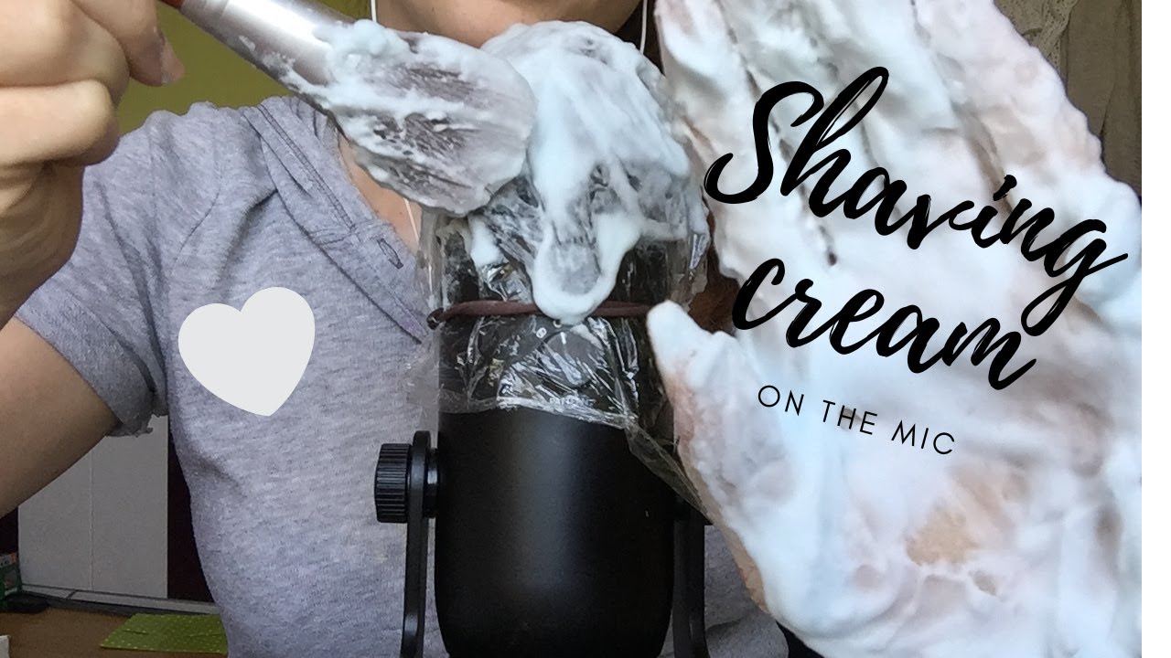 ASMR - SHAVING CREAM on the MIC😊