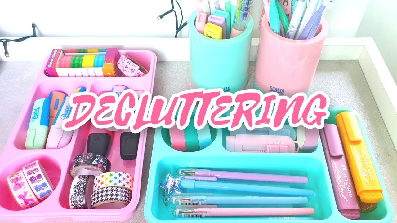 📝DECLUTTERING & ORGANIZZAZIONE SCRIVANIA!🖍💟