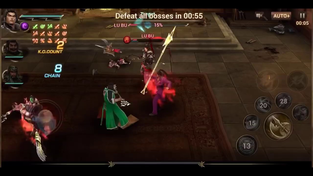 Dynasty Warrior Unleashed challenges Boss fight