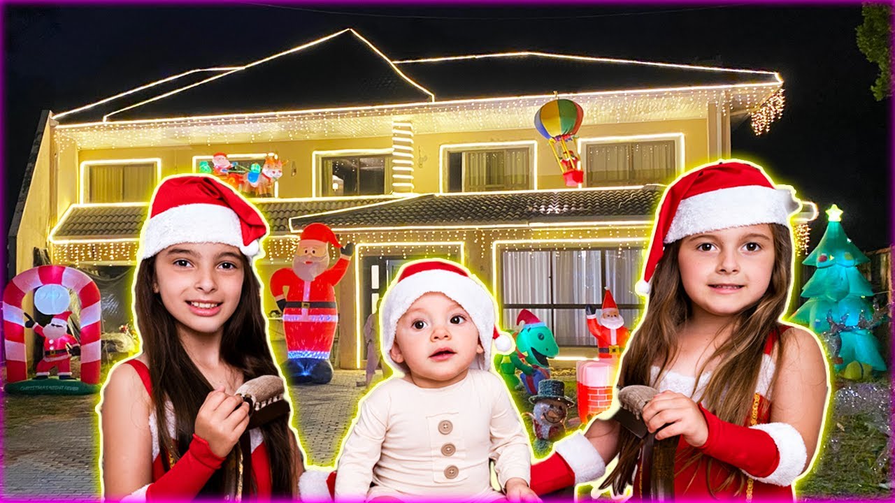 SERA QUE ELE CHOROU COM O PAPAI NOEL ? 🎅🏼 🎄 JÉSSICA GODAR, LAURINHA E HELENA E GABRIEL