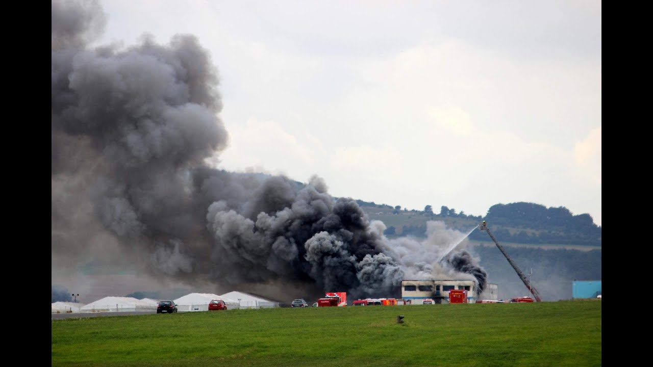 Großbrand in Flüchtlingsunterkunft in Calden