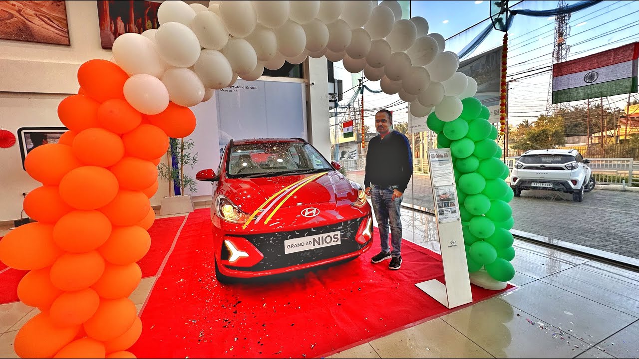 Grand i10 Nios facelift 2023 launch at K J Hyundai - sorry swift,grand i10 nios 2023 is the new love