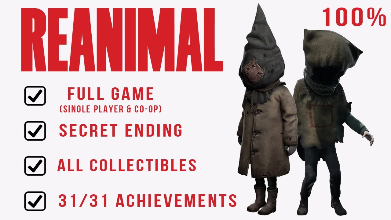 REANIMAL: Full Game [100%] {Single Player & Co-Op Playthrough} (No Commentary Walkthrough)