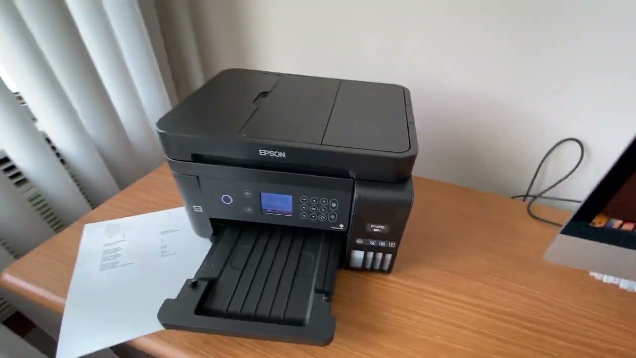 🔥Excellent Epson WorkForce ET-3750 EcoTank All-in-One Supertank Printer-Video
