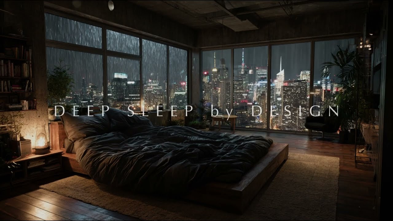 Heavy Rain Sounds for Sleep | No Ads  City View