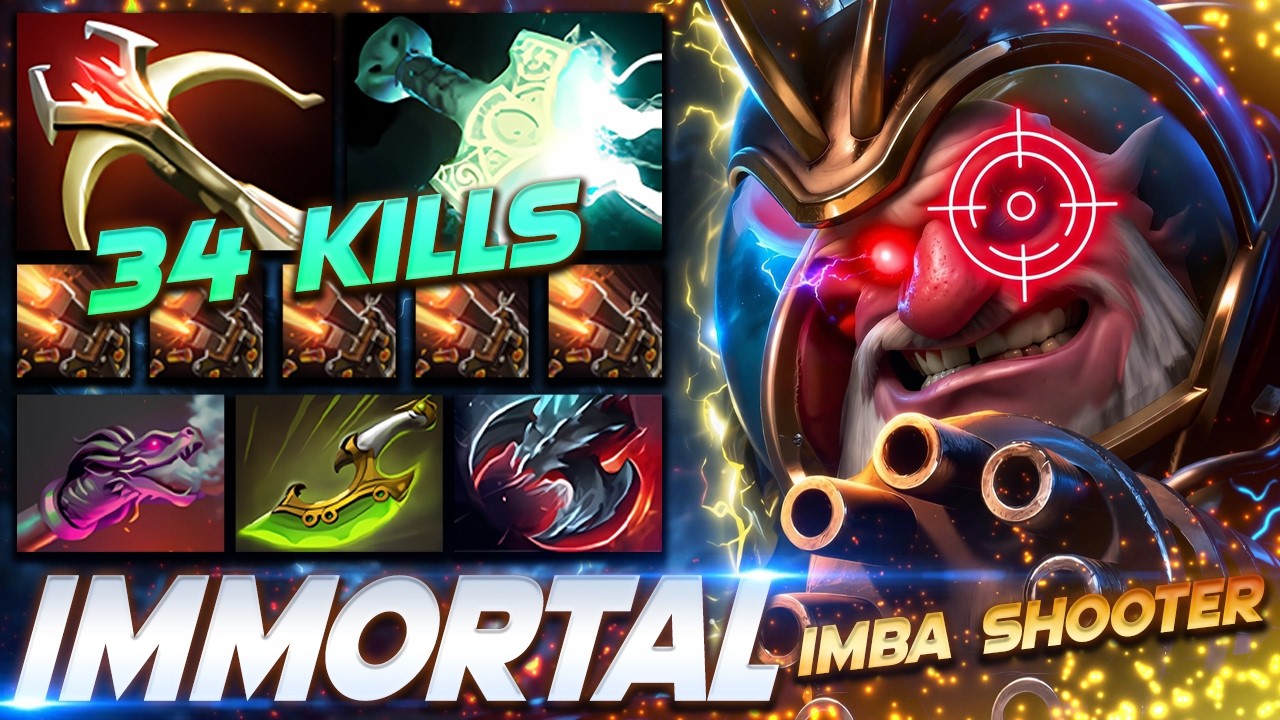 SNIPER 34 KILLS - IMBA SHOOTER - Dota 2 Pro Gameplay [Watch & Learn]