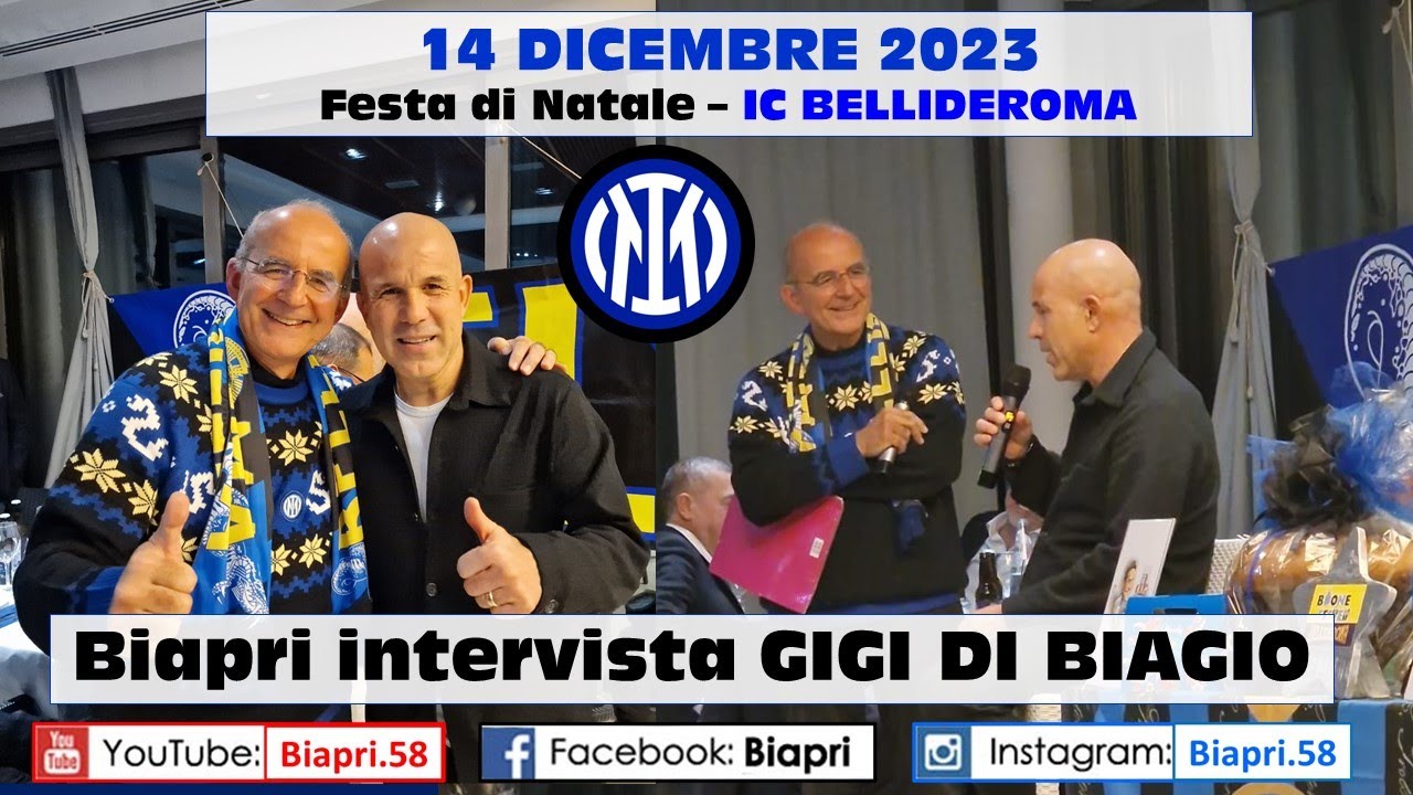 14.12.2023 BIAPRI intervista GIGI DI BIAGIO  (alla Festa di Natale IC BELLIDEROMA)