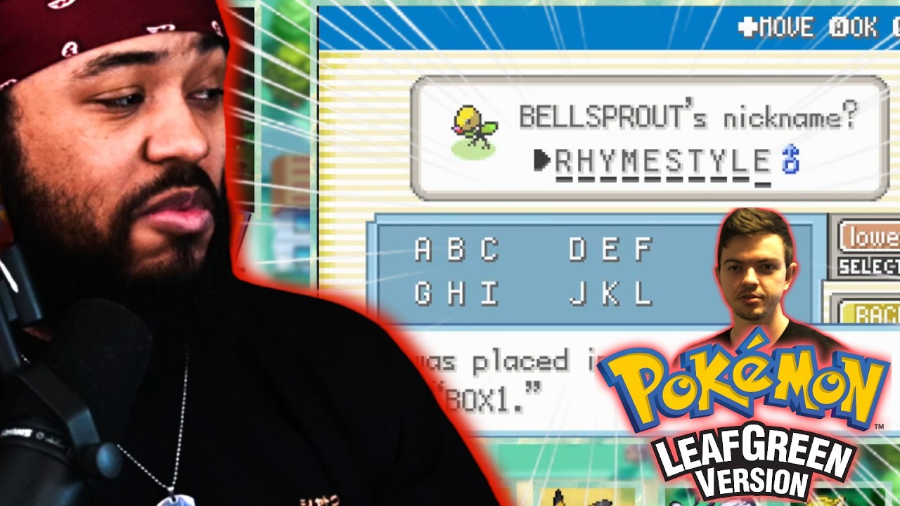 Lotus Names His Bellsprout Rhymestyle In Pokemon Leaf Green...