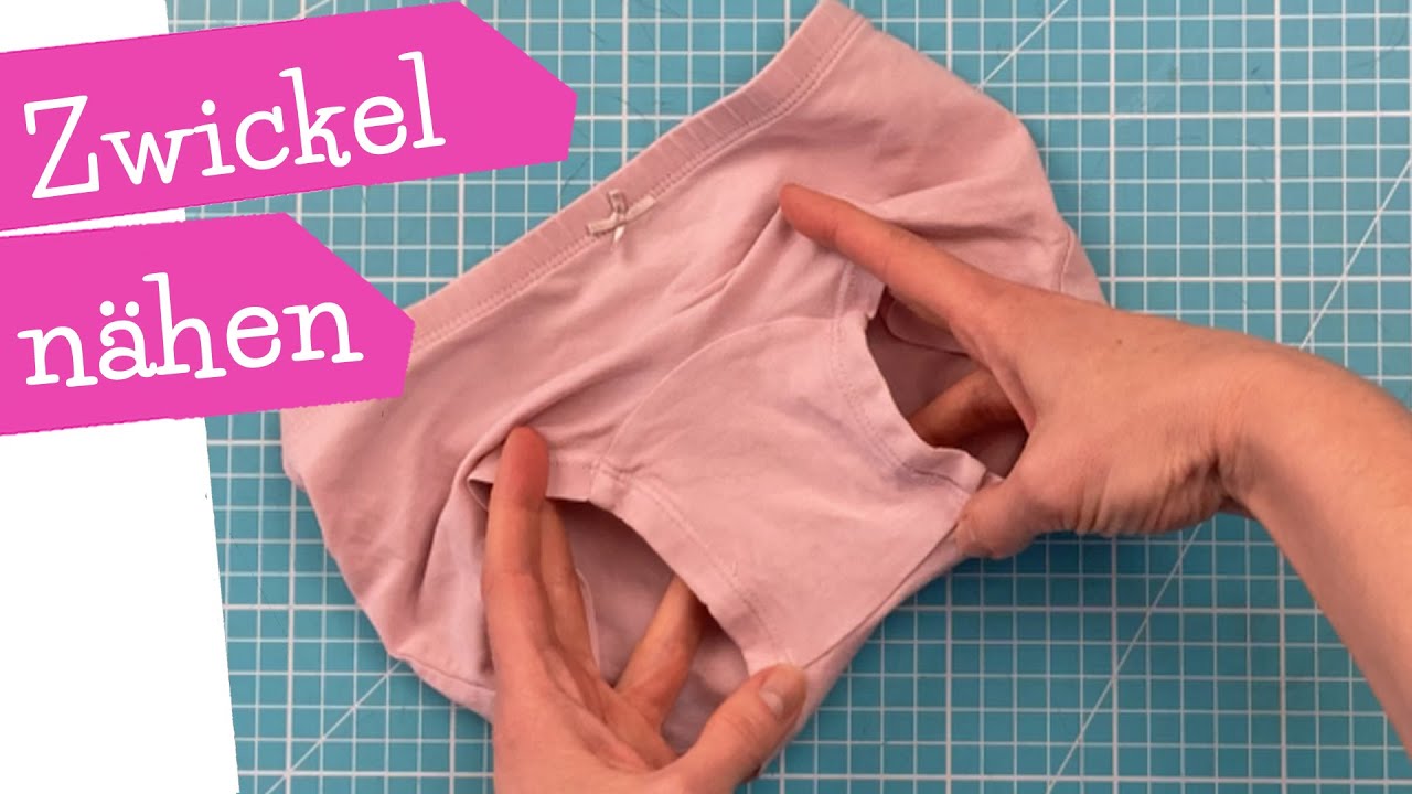 Zwickel nähen | Wäschezwickel Schrittfutter nähen | Unterhose Panties Nähanleitung | mommymade