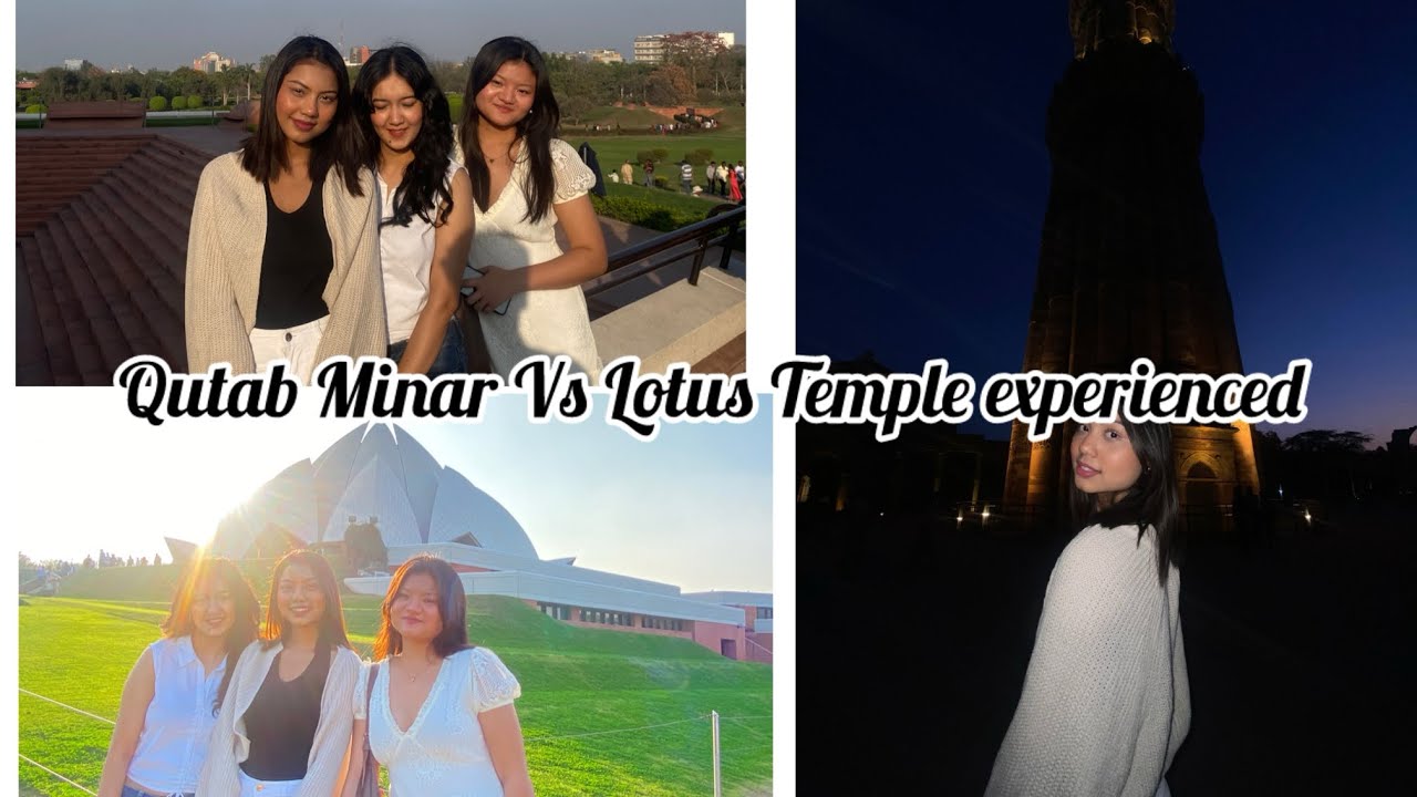 Qutub Minar vs Lotus Temple 🏛️✨History or Peace… which one wins your heart? ❤️Watch till the end!!