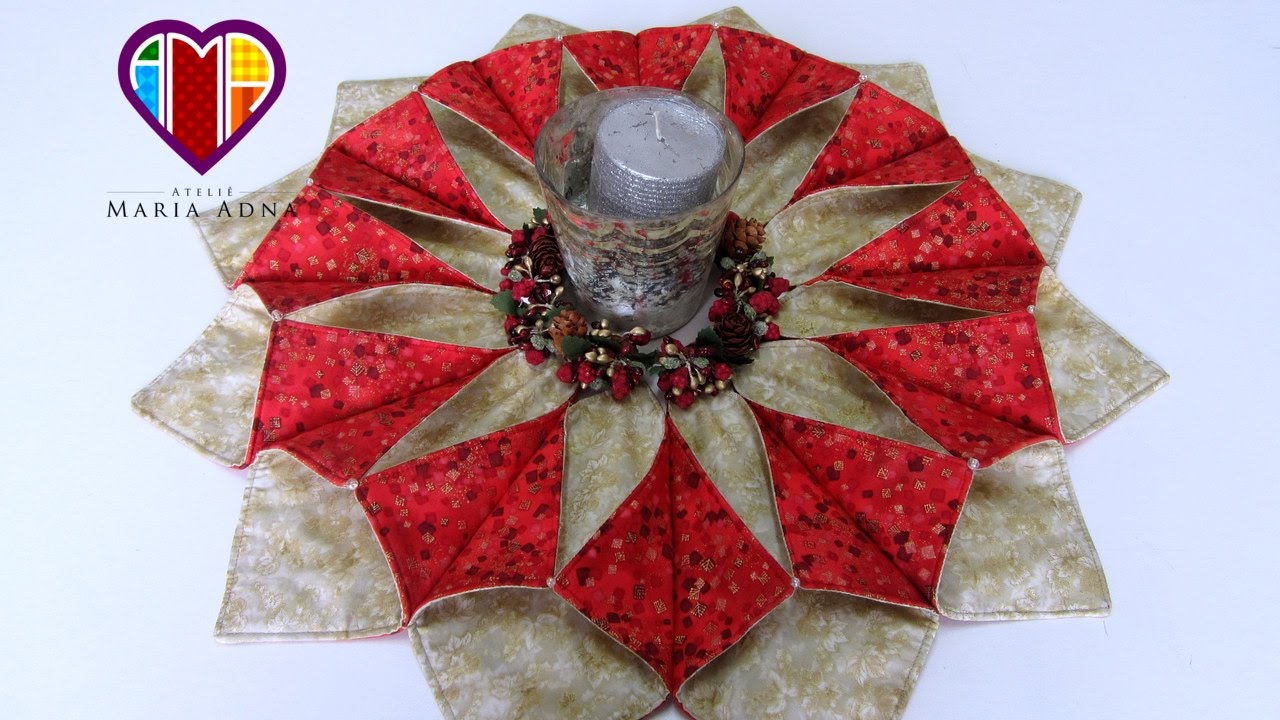 Guirlanda de natal em patchwork. Aulas cursos e vídeos de patchwork. Christmas patchwork