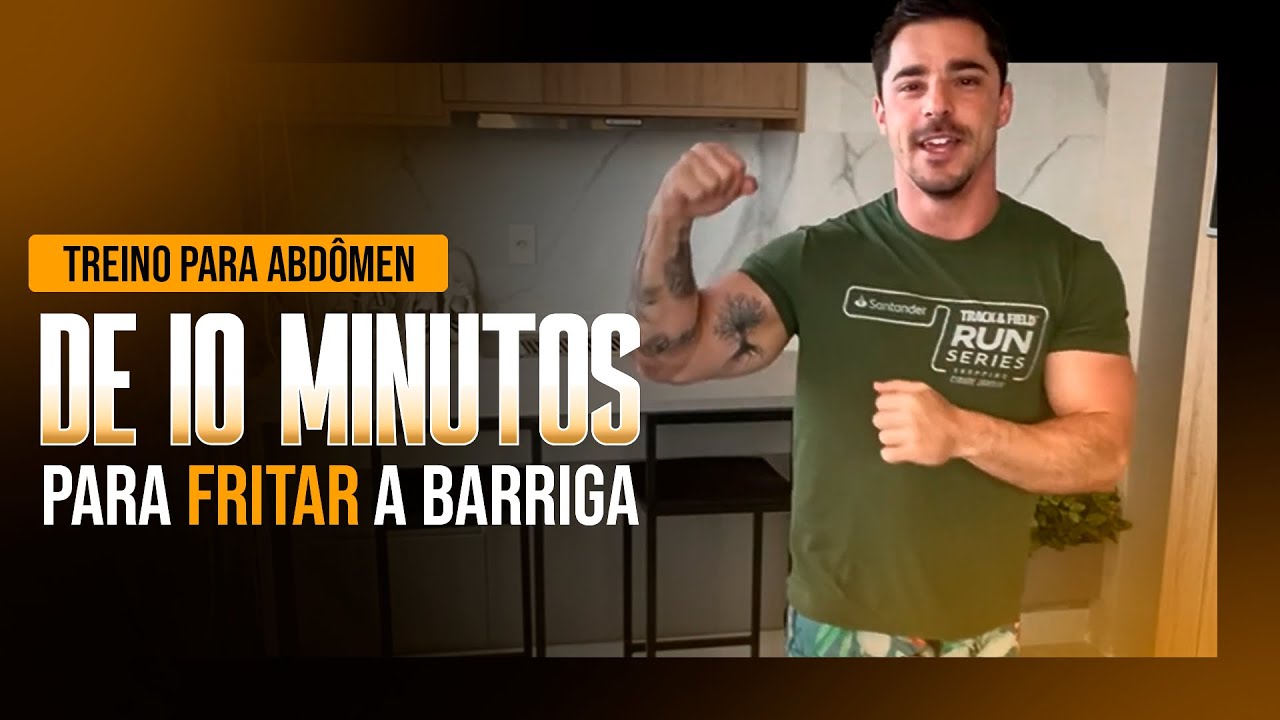 Treino para ABDÔMEN de 10 minutos - Para FRITAR a BARRIGA | RQX System