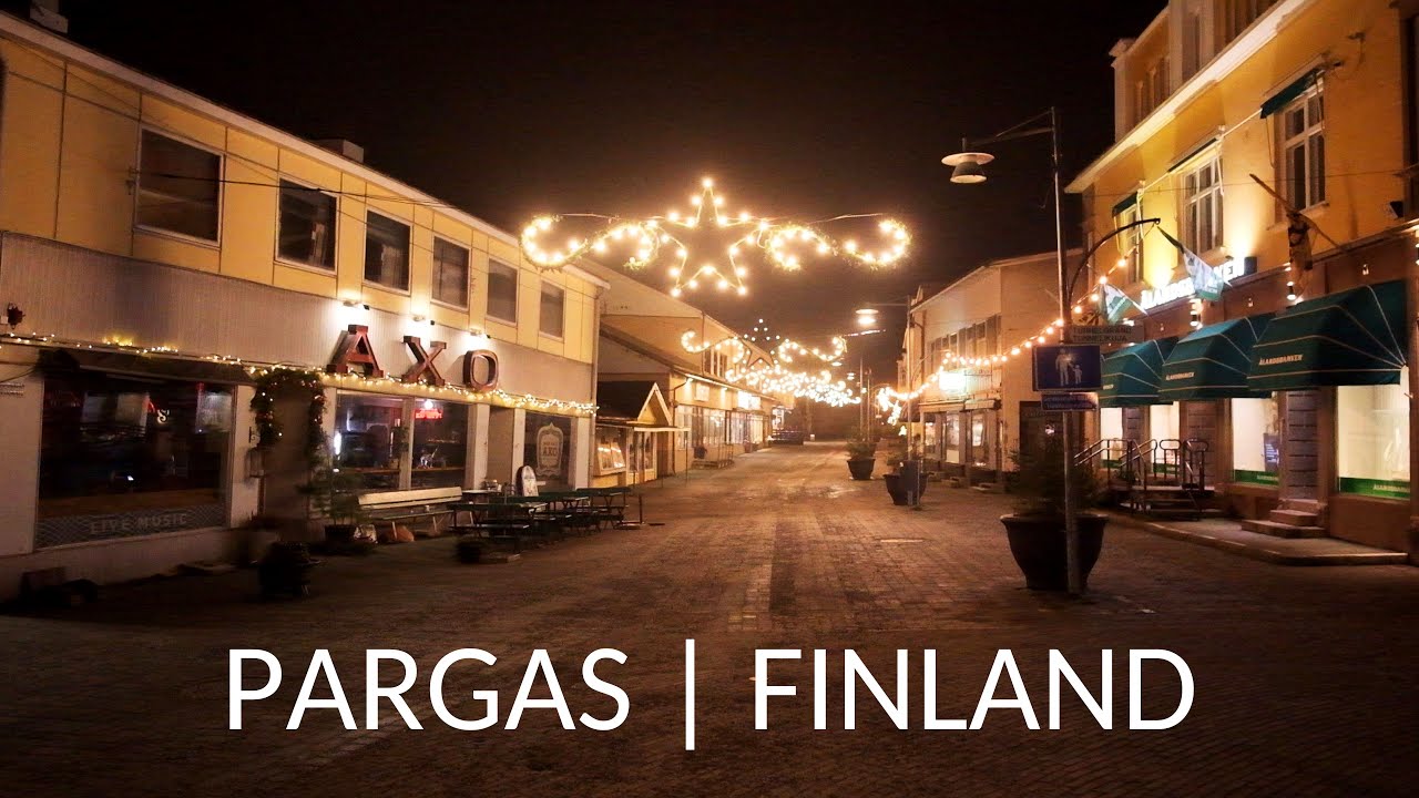 Day and Night Walking in Pargas / Parainen, Finland [4K binaural audio]