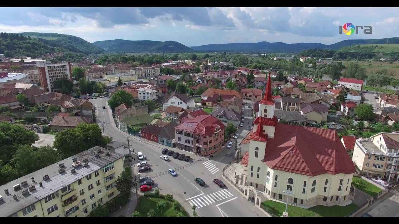 Municipiul Dej Vedere aeriana filmare cu drona