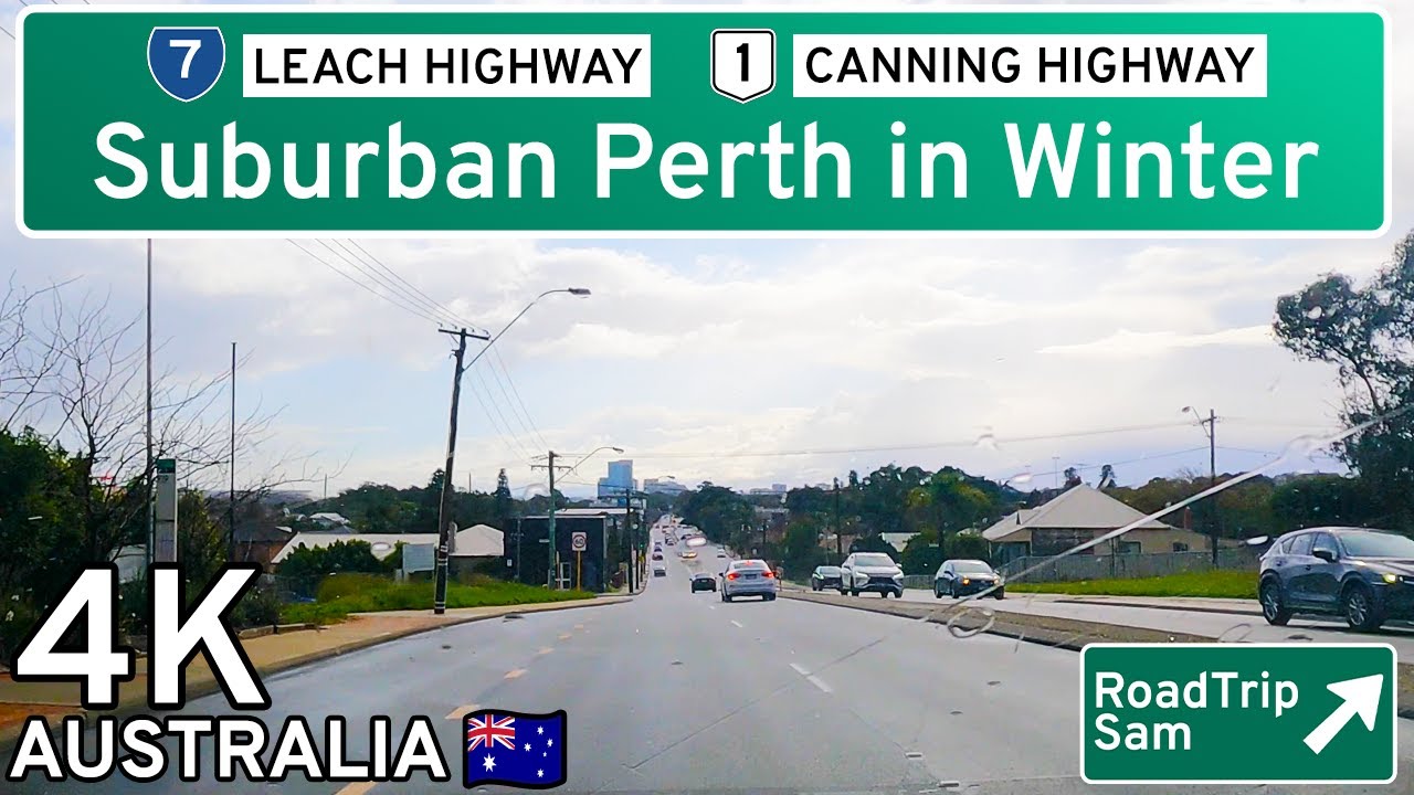 Wet Weather Drive through Perth’s South to Burswood | 4K POV 🇦🇺