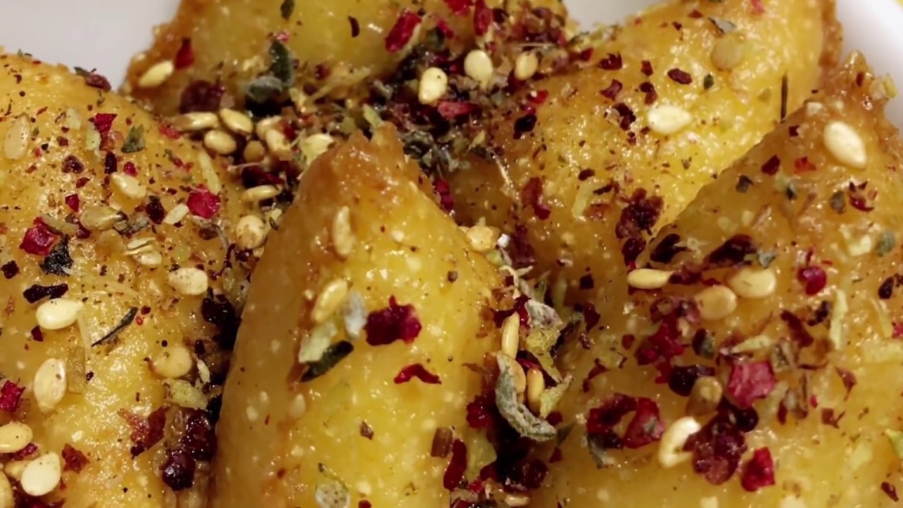 مثلثات السميد بالجبنة😋