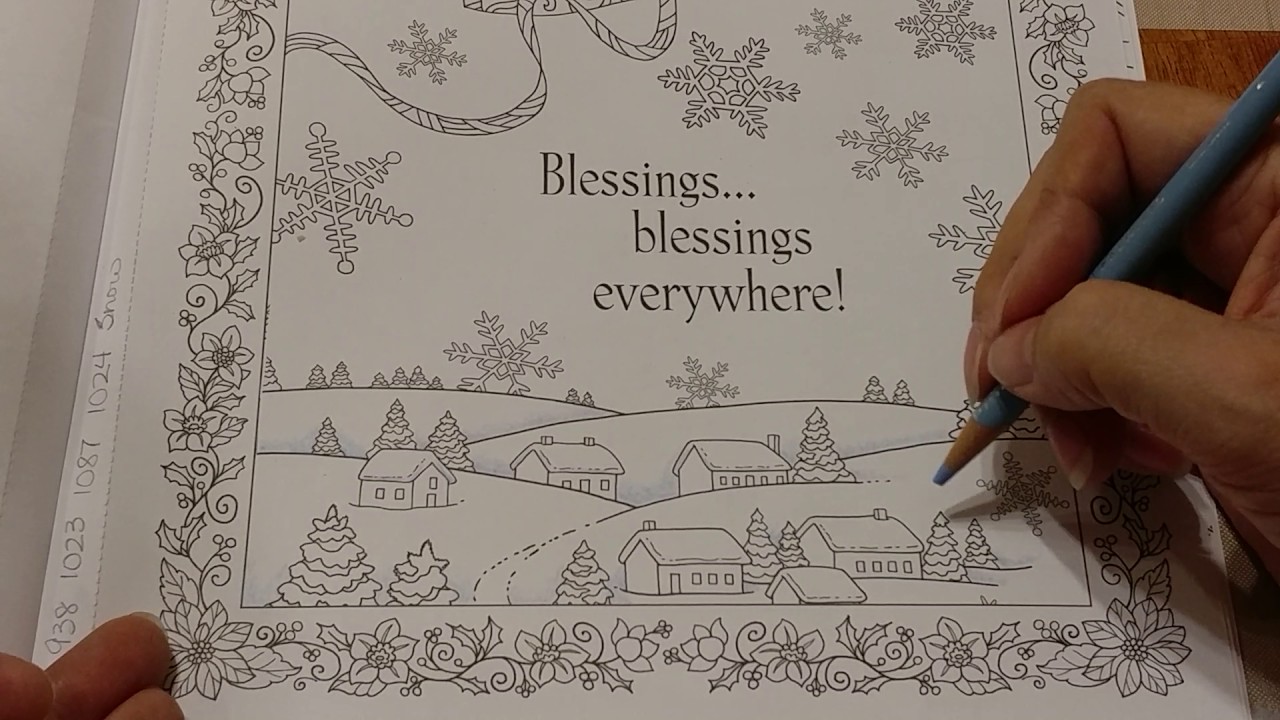 Coloring Book Blending ... Snowdrifts and Rooftops