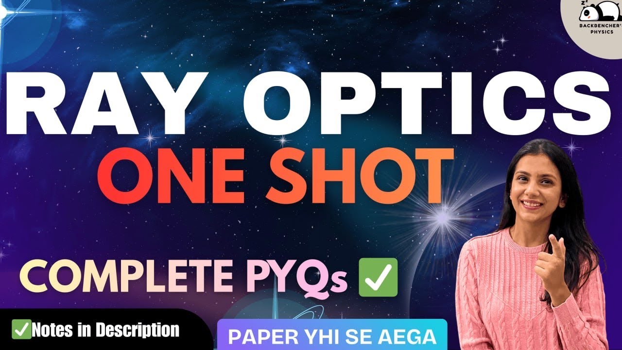 Ray Optics in One Shot 🔥 | Class 12 Physics | JEE NEET 2025 | Complete PYQs + Full Marks Formula|