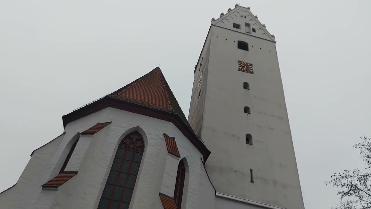 Teilgeläut+Vollgeläut der evangelischen Kirche St. Veit Leipheim