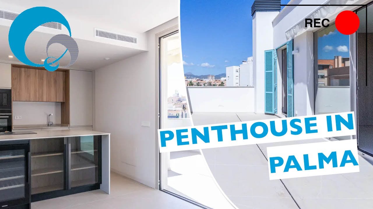 Tour This Bright Duplex Penthouse Near Portixol Promenade