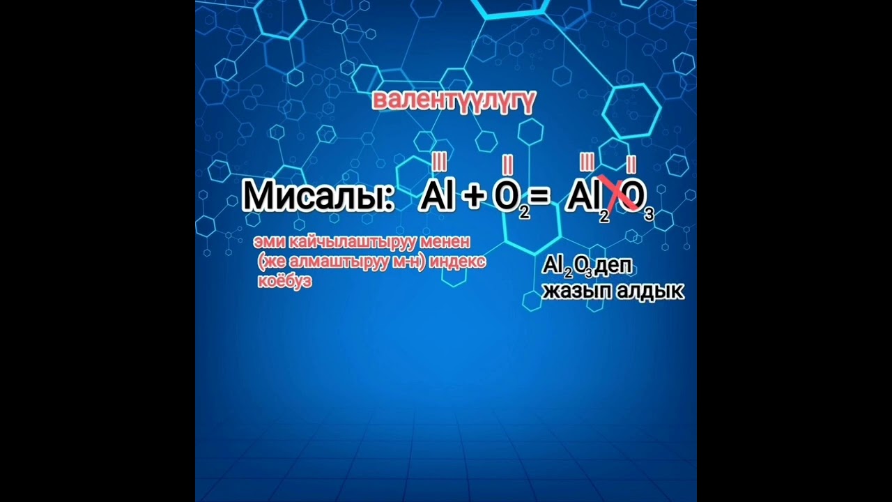 Кантип химияны оңой үйрөнүүгө болот? 1-бөлүк.