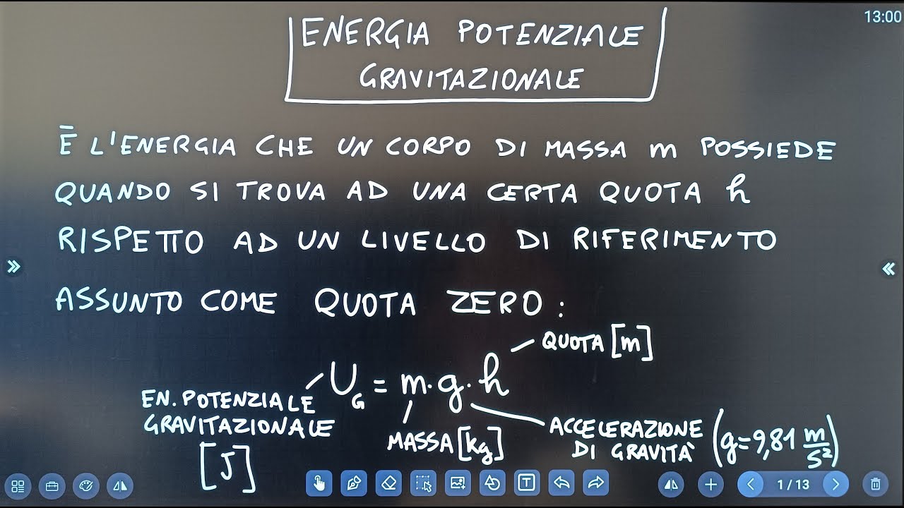 37 Energia potenziale gravitazionale ed elastica