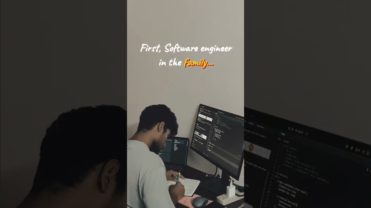 first 😌, software engineer in the family..
