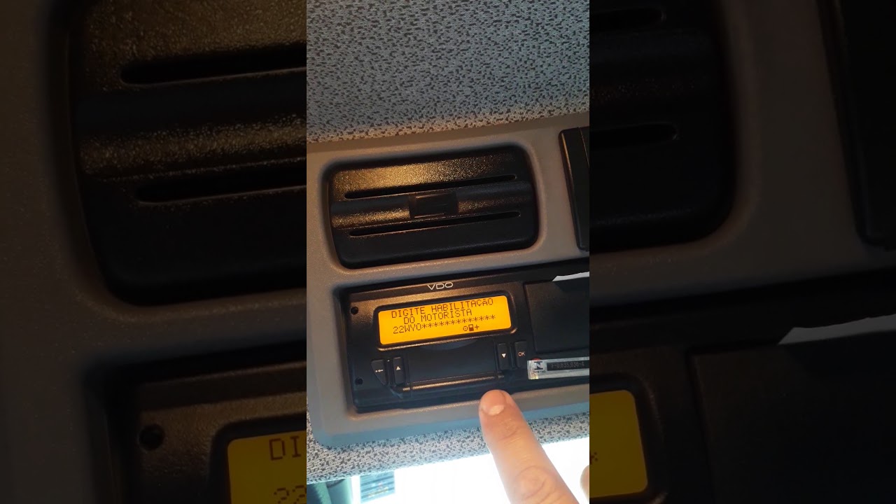 aprenda &aacute; cadastrar codigo de motorista no tacografo digital vdo