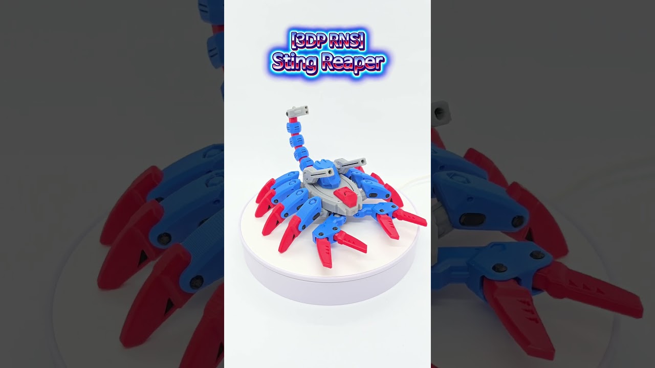 [3DP RNS] Sting Reaper V2.0 (3D Printed Robot) 