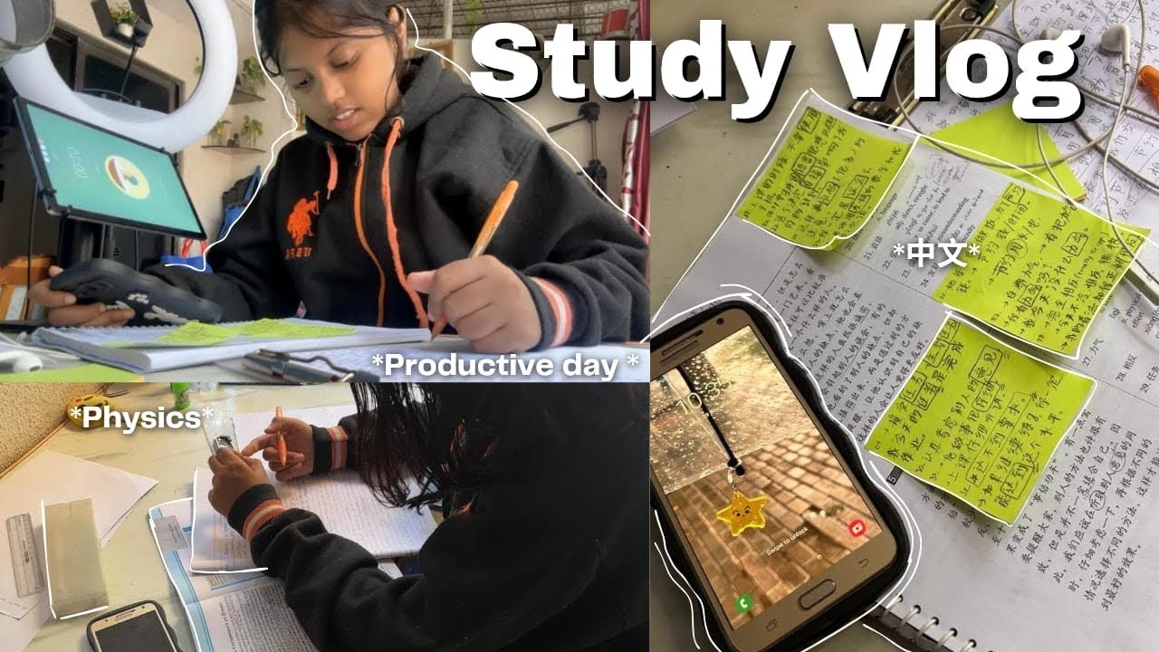 ⭐️PRODUCTIVE STUDY VLOG || CBSE 12th GRADER  PCM