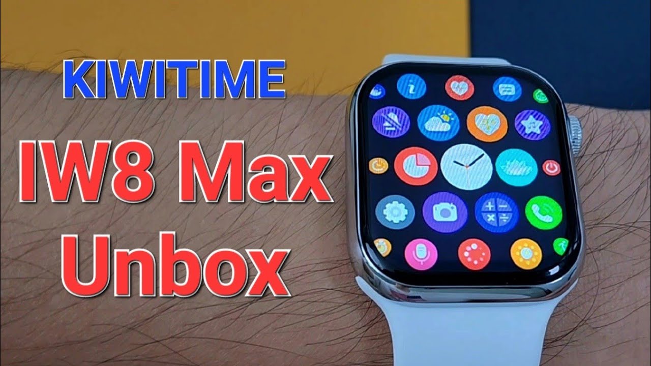 KIWITIME IW8 Max Smartwatch Unbox-Shining case 1.99 Inch Screen IP68 Waterproof-Watch Series 8 Copy