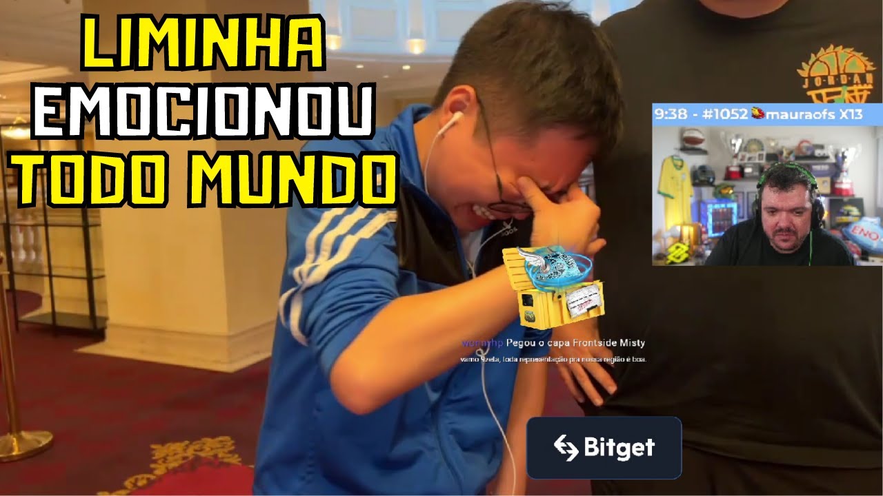 Liminha MUITO EMOCIONADO agradecendo o Gaules