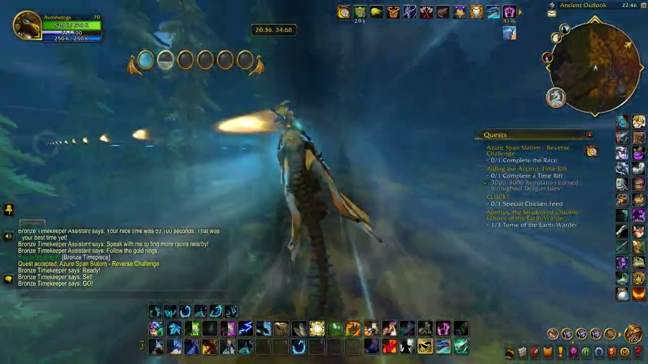 Wow The Azure Span Race Course Azure Span Slalom Reverse Challenge Gold