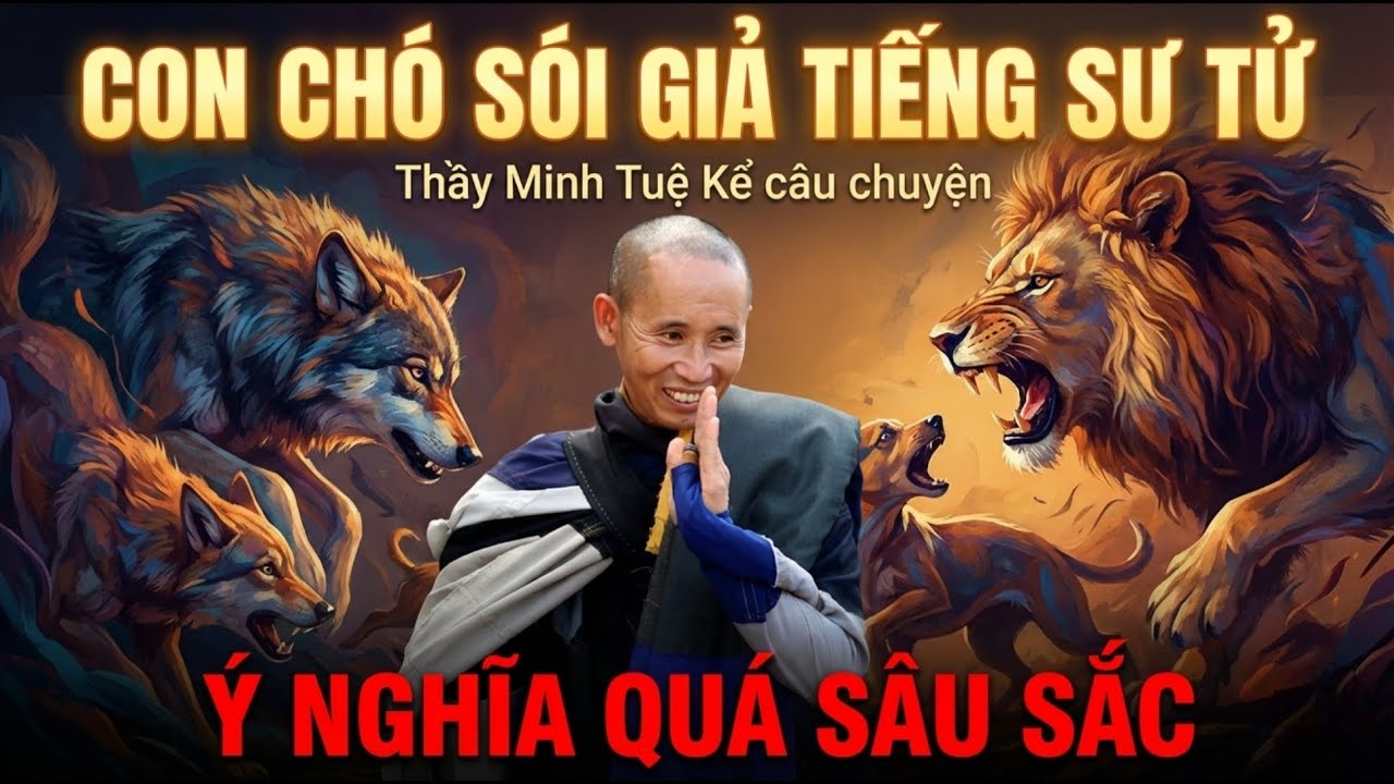 Thầy Minh Tuệ Kể Chuyện: Con Chó Sói Giả Tiếng Sư Tử - Ý Nghĩa Quá Sâu Sắc.