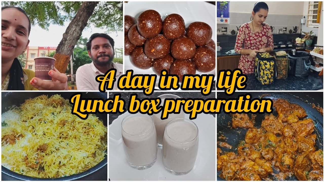 Early morning 5am lunch boxes preparation vlog|A day in my life|chocolate bolls, instant dum biryani