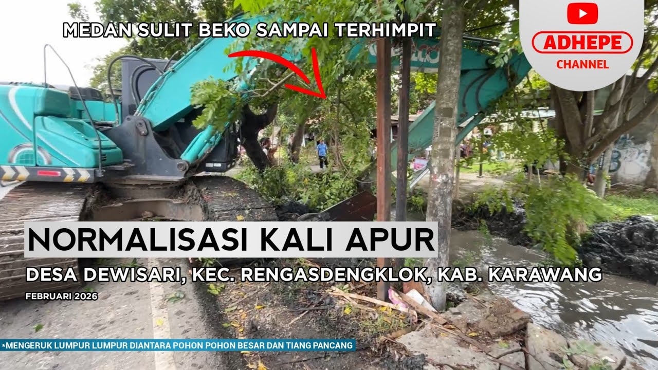 MEDAN SULIT BEKO TERJEPIT? 😲 | NORMALISASI KALI APUR DENGKLOK - KARAWANG 2026 