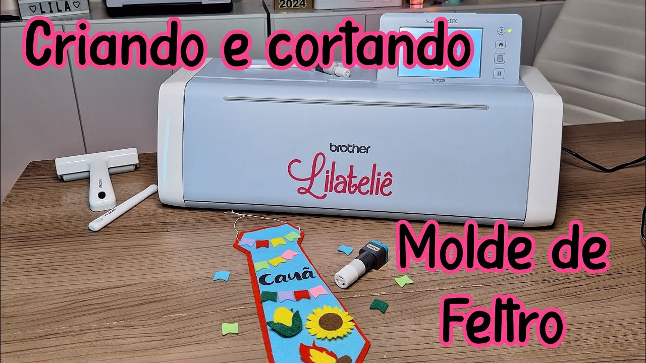 Criando e cortando um molde usando o scanner da ScanNCut e lâmina rotativa
